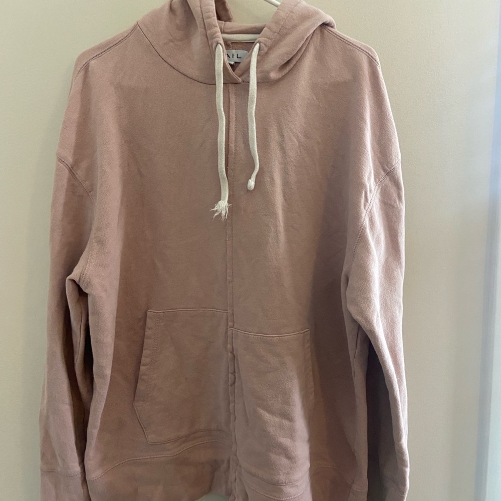 The Rail Blush Hoodie with White Accents